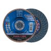 Pferd 5" x 7/8" A.H. POLIFAN® Flap Disc - Z SGP STRONG STEEL, Zirconia, 50 Grit, Conical 62957